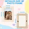 30-Pack DIY Wooden Picture Frame Craft Kit – 7.5"x5.5" Photo Frames with 12 Paint Pens, 16 Sheets Crystal Diamond Stickers for Thanksgiving, Christmas, and Holiday Crafts